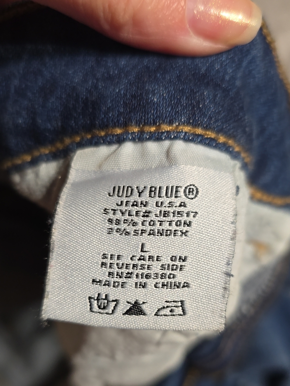 Judy Blue Women's Distressed Denim Shorts - Blue - Picture 4 of 4